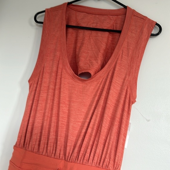 FP Movement XS Onesie Free People Off to the Races Sleeveless Apricot NWT *read - Picture 2 of 5